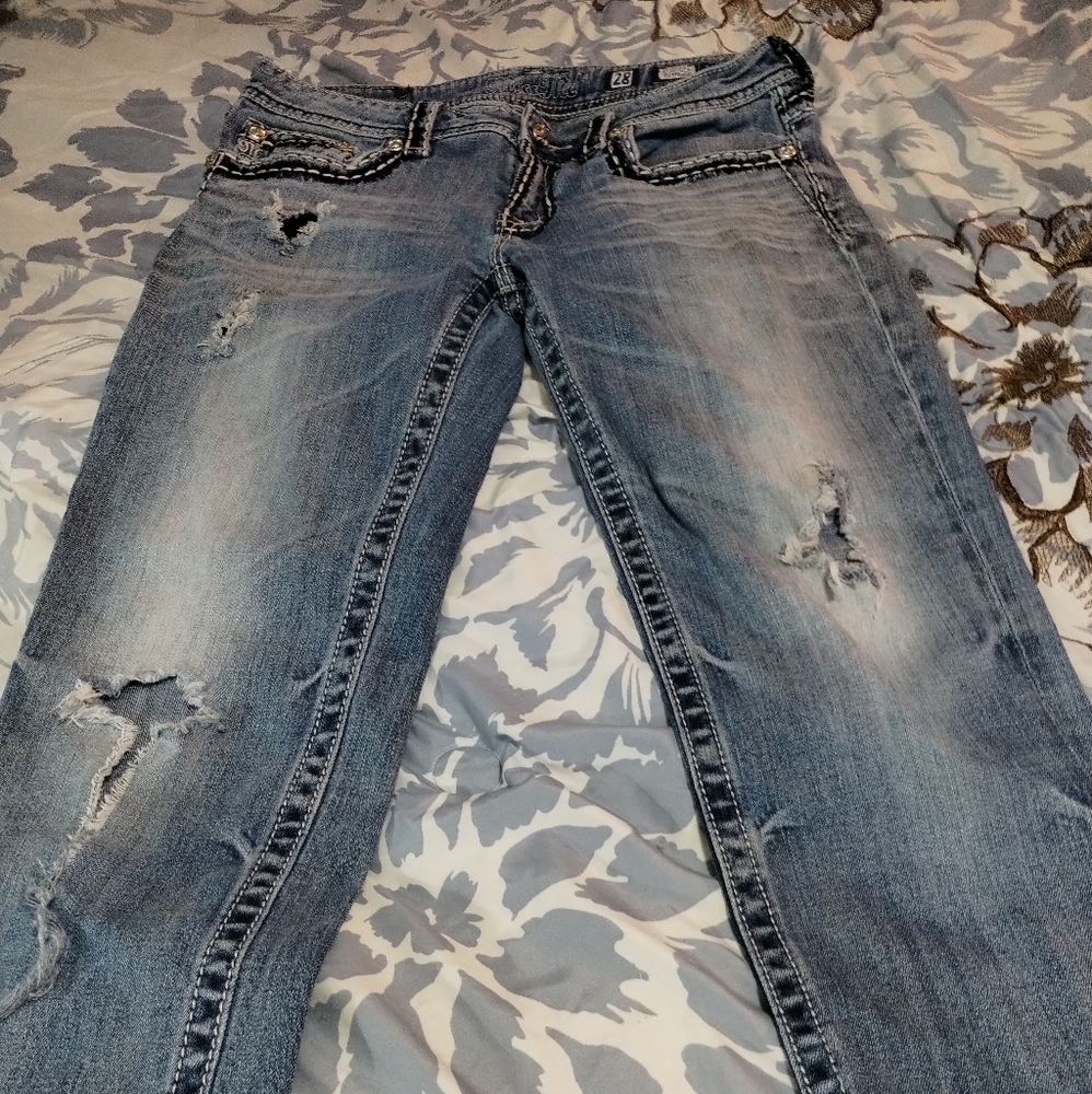 Destroyed Miss me boyfriend Capri jeans